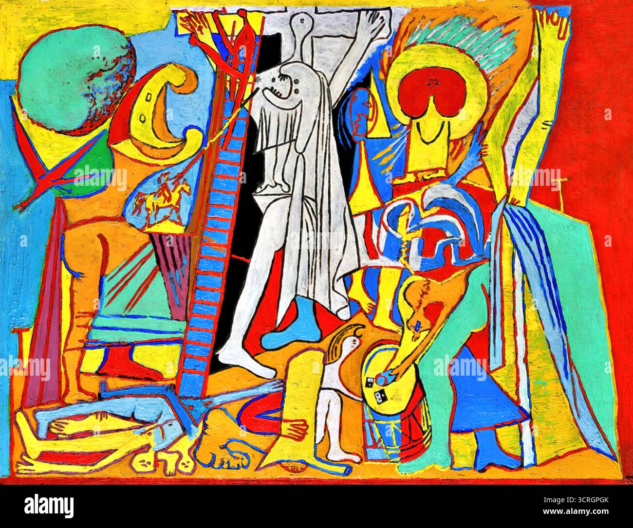 Pablo Picasso, la Crucifixion, 1930. Illustration de Vecteur