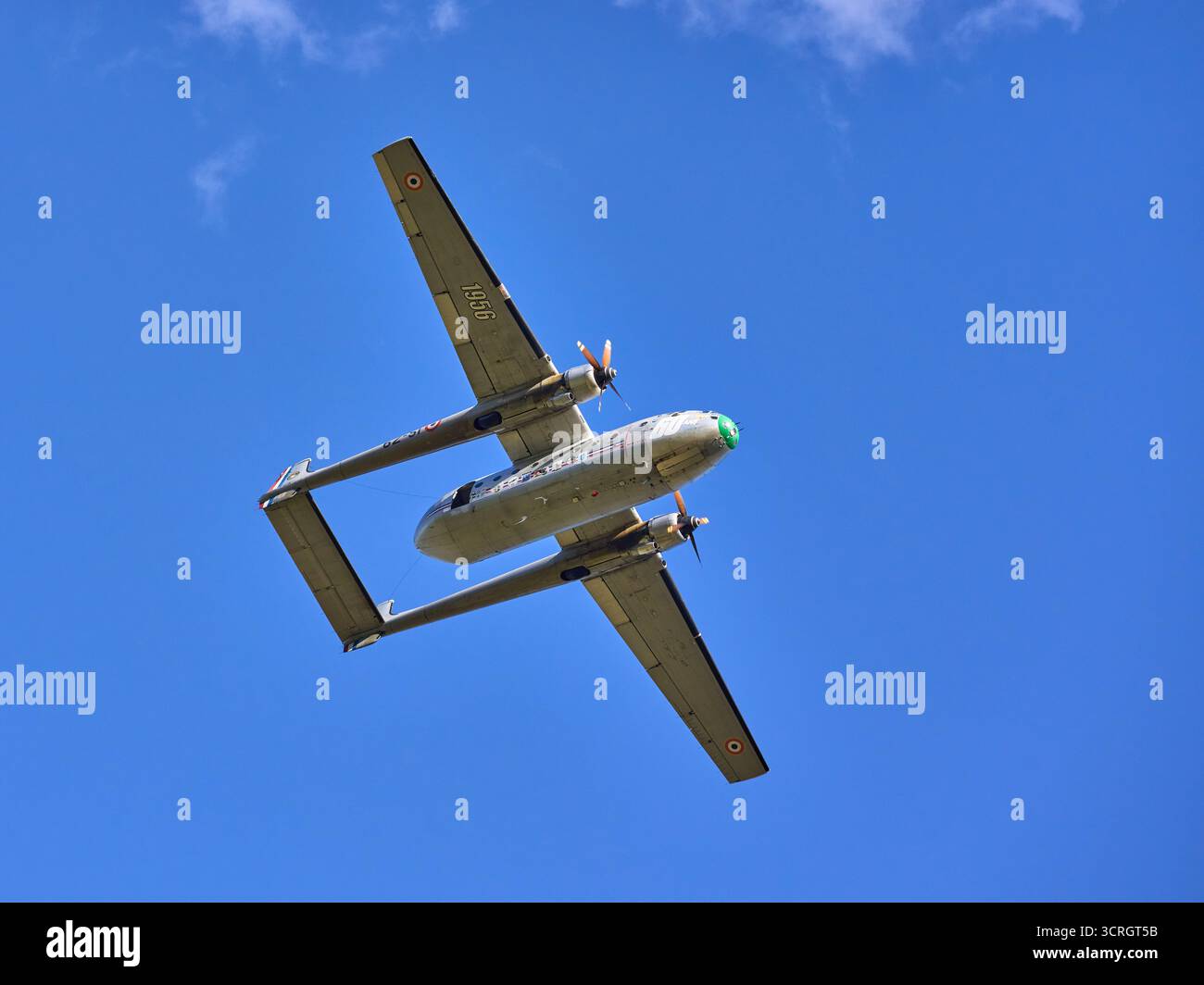 Le Nord 2501 alias le Noratlas, était un avion de transport militaire. Vu ici au salon aéronautique Coupe Icare 2018. Isère, Auvergne-Rhône-Alpes, France. Banque D'Images
