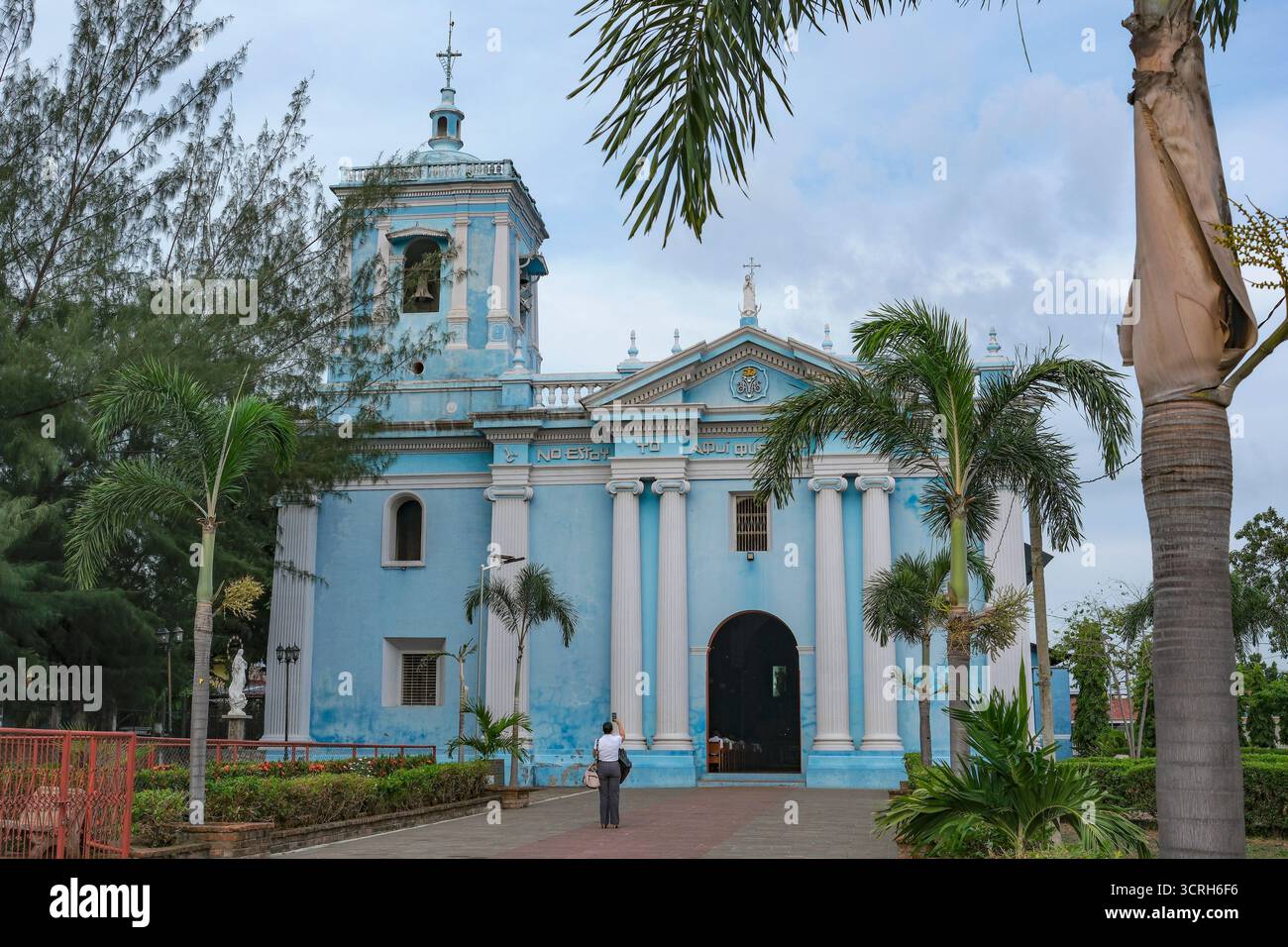 Chinandega, Nicaragua - 4 septembre 2025 : Eglise notre-Dame de Guadalupe à Chinandega, Nicaragua. Banque D'Images