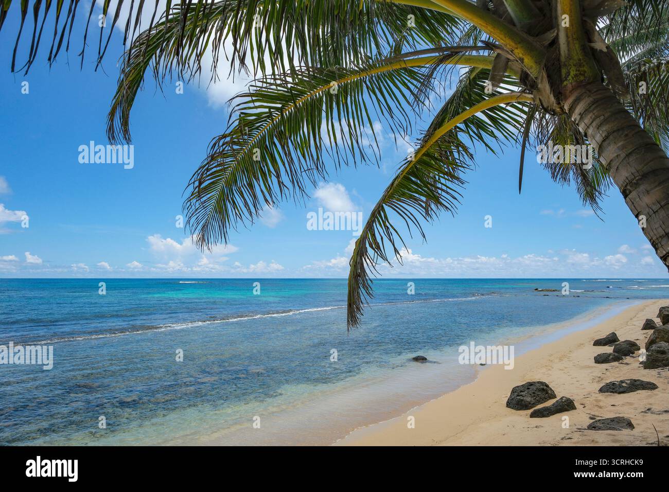 Corn Island, Nicaragua - 19 septembre 2025 : une plage à Corn Island, un archipel situé dans la mer des Caraïbes, Nicaragua. Banque D'Images