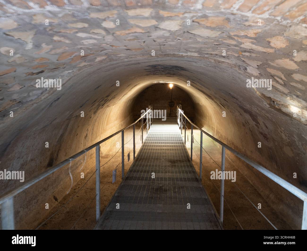 Citerne à Villa di Domiziano, villa impériale romaine de la fin de l'ère républicaine dans le parc national de Circeo, Italie Banque D'Images