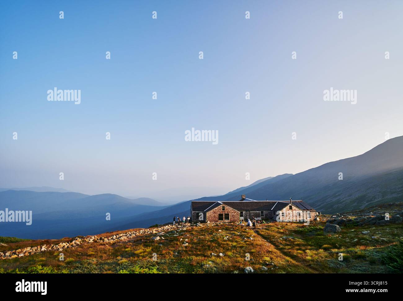 Hutte du lac des nuages, traversée présidentielle, White Mountains, New Hampshire Banque D'Images