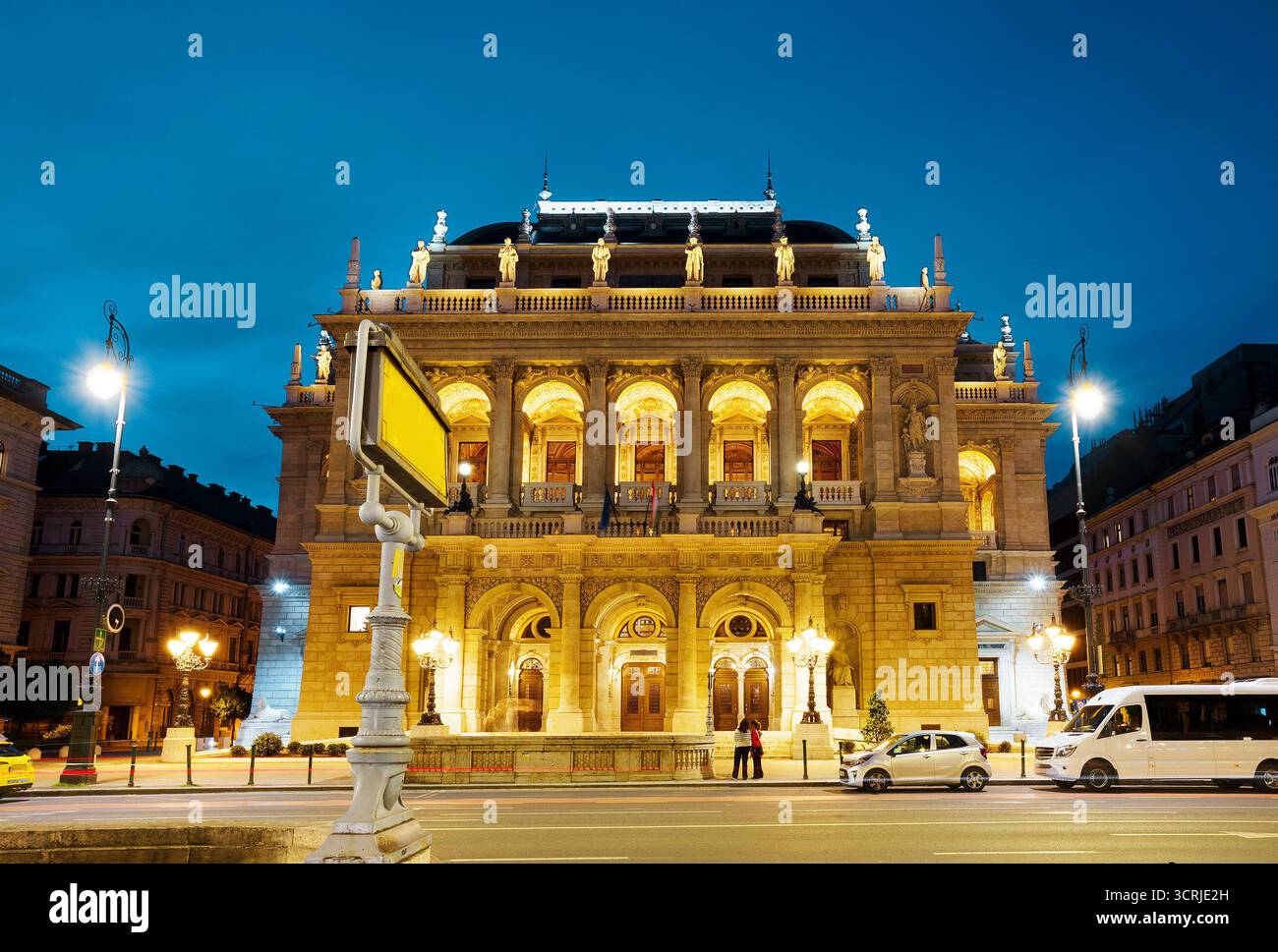 Bâtiment de l'Opéra hongrois Banque D'Images