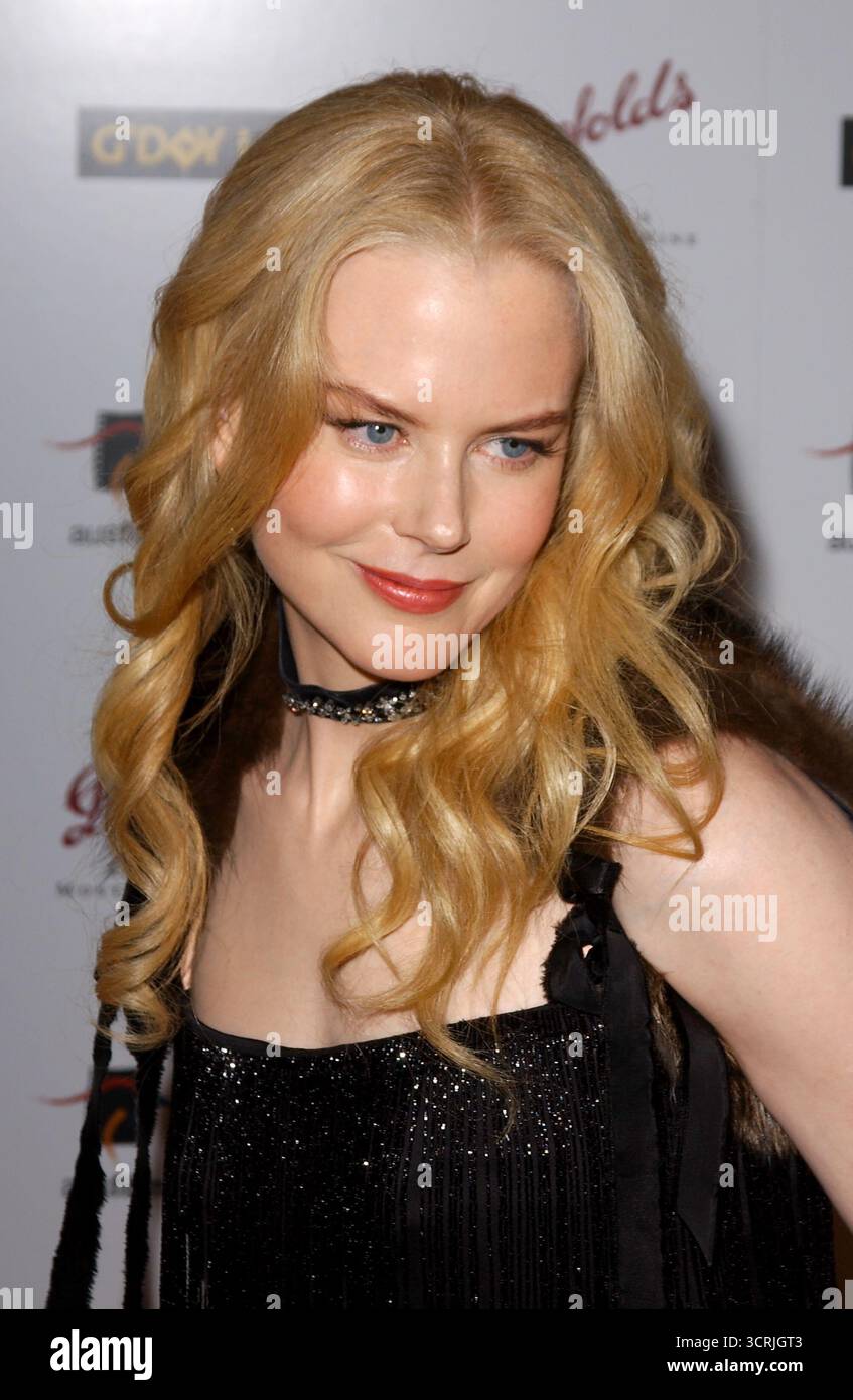 CENTURY CITY, CALIFORNIE, États-Unis : Nicole Kidman assiste au 2e dîner de gala annuel Penfolds Black Tie pendant la semaine G'Day LA Australia à l'hôtel Century Plaza de Century City, Californie, le 15 janvier 2005. © Lee Roth / Roth Stock Archives Banque D'Images