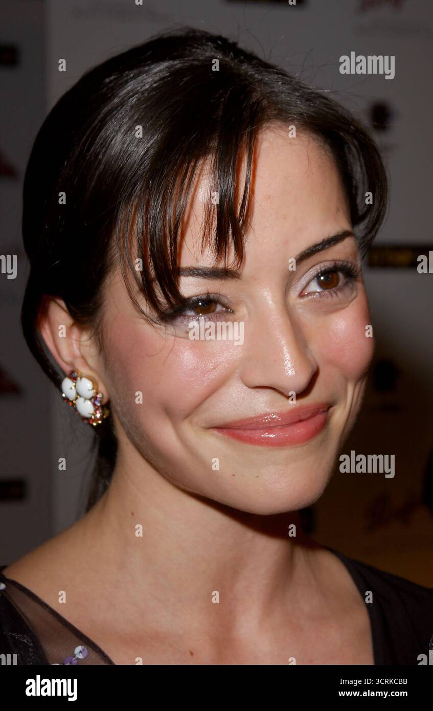 CENTURY CITY, CALIFORNIE, États-Unis : Emmanuelle Vaugier assiste au 2e dîner de gala annuel Penfolds Black Tie pendant la G'Day LA Australia week au Century Plaza Hotel à Century City, Californie, le 15 janvier 2005. © Lee Roth / Roth Stock Archives Banque D'Images