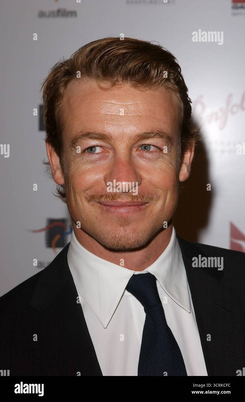 CENTURY CITY, CALIFORNIE, États-Unis : Simon Baker assiste au 2e dîner de gala annuel Penfolds Black Tie pendant la semaine G'Day LA Australia au Century Plaza Hotel à Century City, Californie, le 15 janvier 2005. © Lee Roth / Roth Stock Archives Banque D'Images