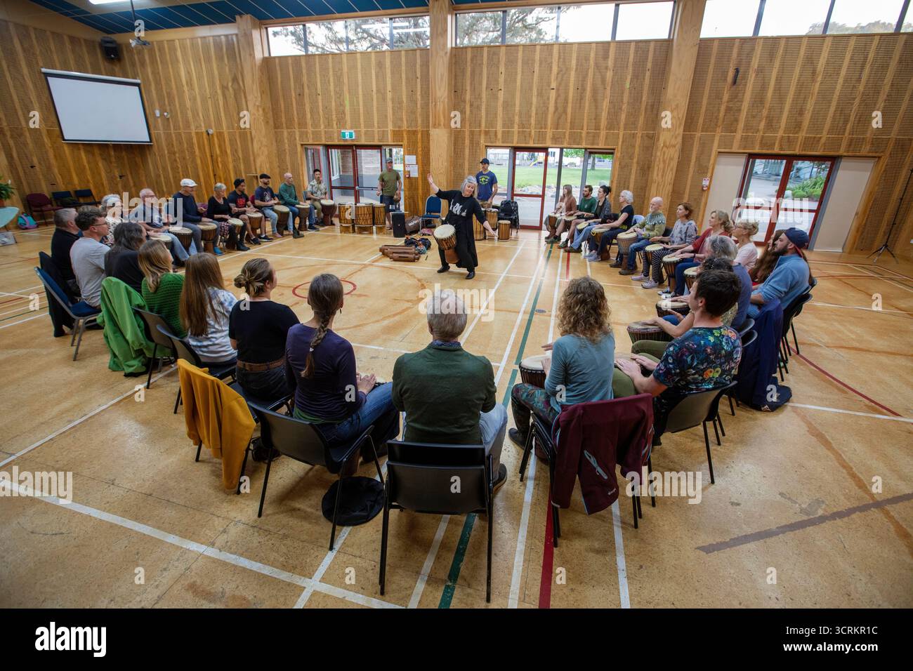 Cours de batterie, Nelson, Nouvelle-Zélande Banque D'Images