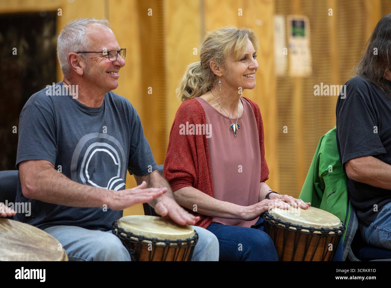 Cours de batterie, Nelson, Nouvelle-Zélande Banque D'Images