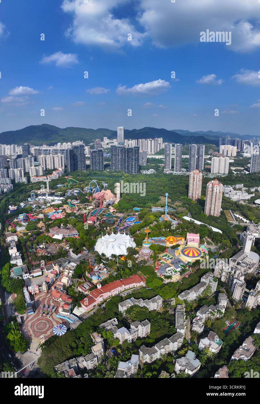 Photographie aérienne d'OCT Happy Valley dans le district de Nanshan, Shenzhen, province du Guangdong Banque D'Images