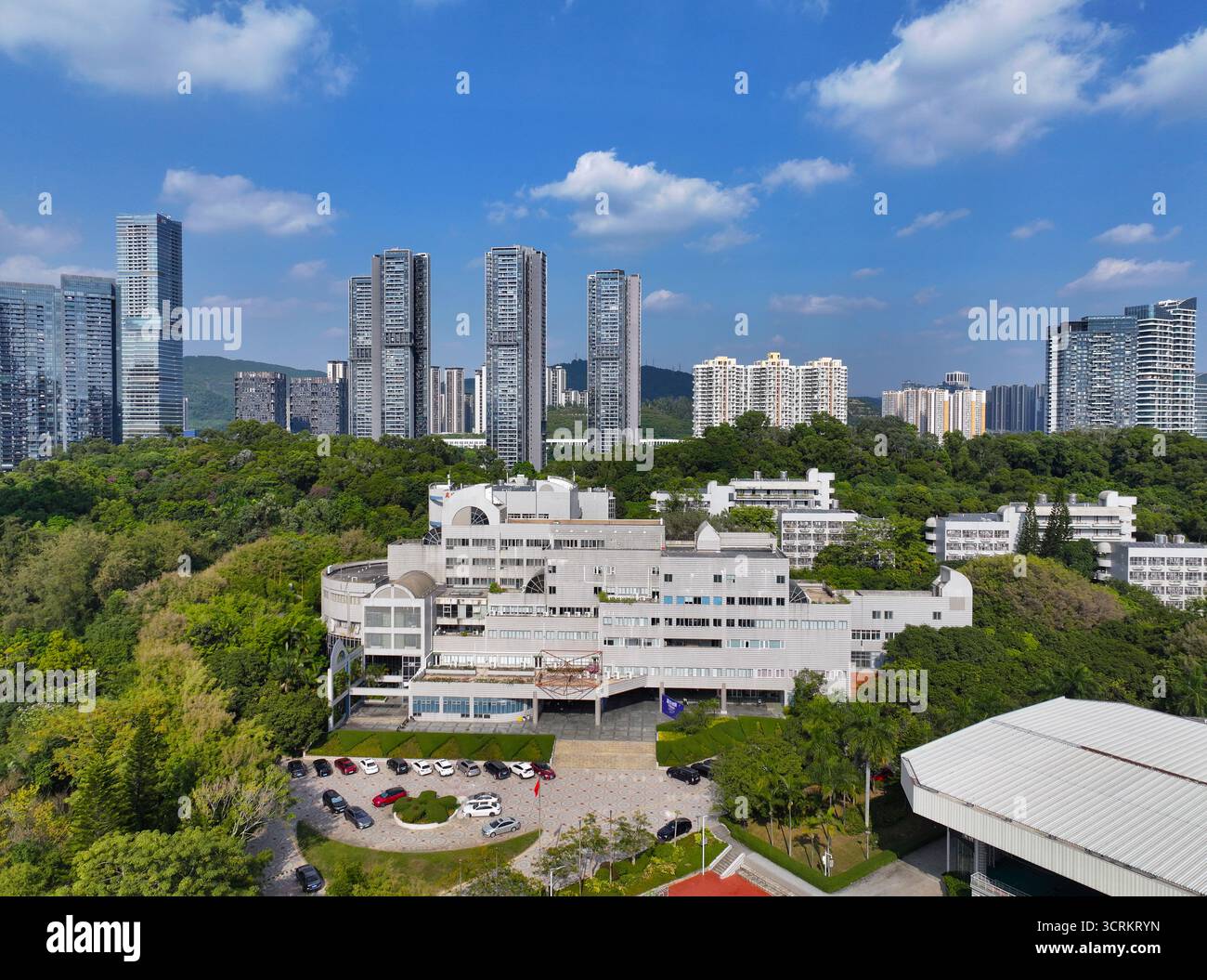 Photographie aérienne d'OCT Happy Valley dans le district de Nanshan, Shenzhen, province du Guangdong Banque D'Images