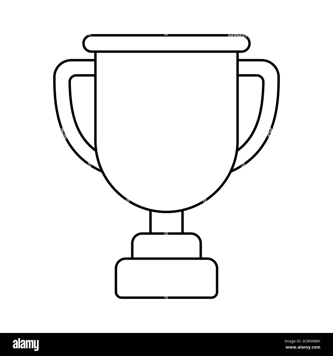 Tasse en or sur le support. Prix du jeu pour les gagnants. Illustration de prix pour compétitions sportives. Illustration de Vecteur