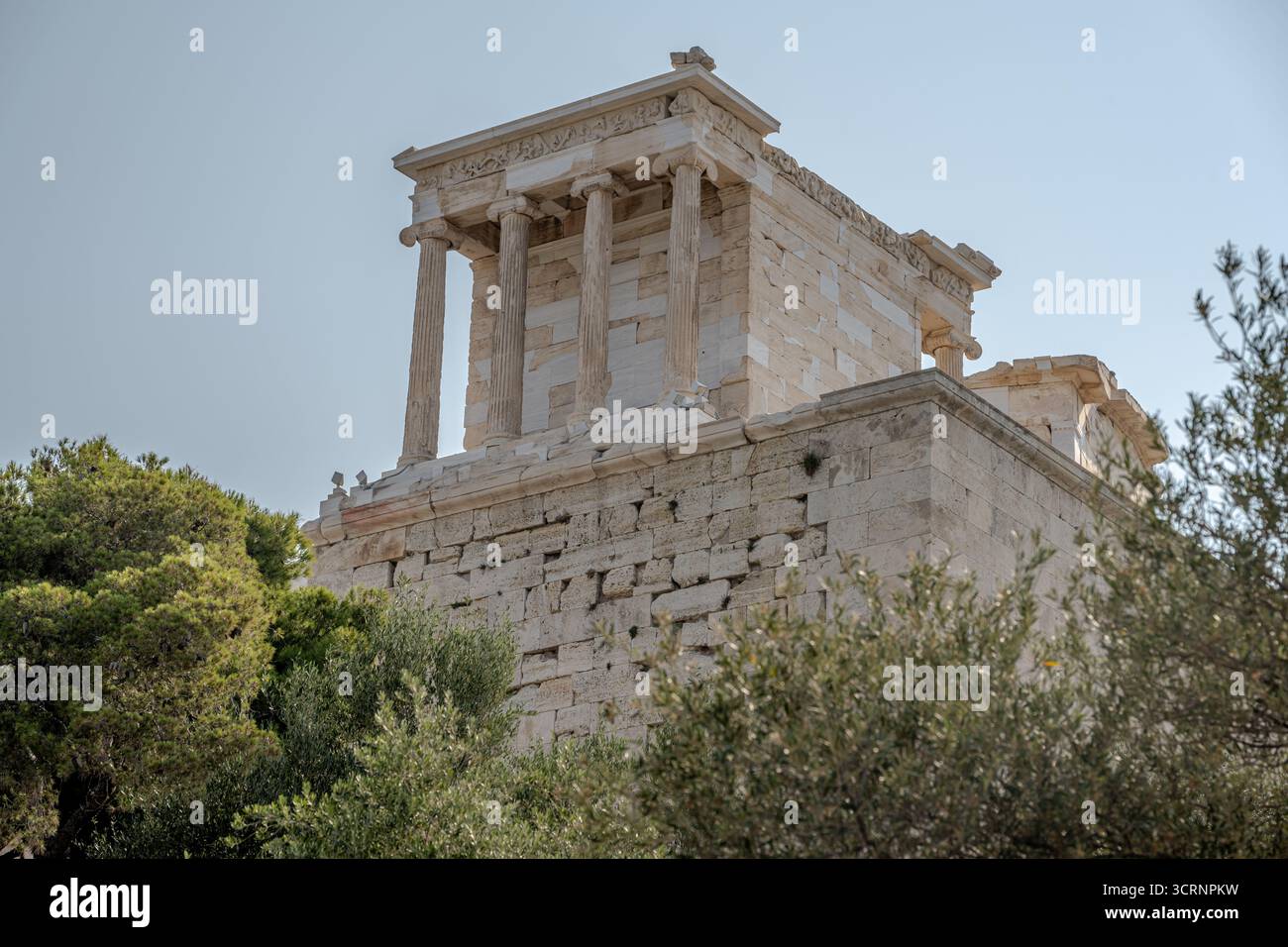 Le Temple d'Athéna Nike, l'Acropole, Athènes Banque D'Images