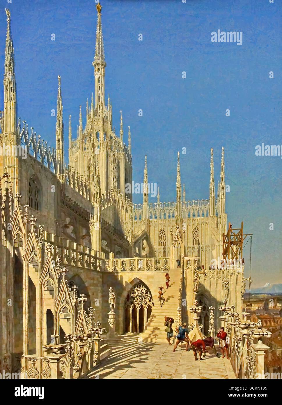 Caspar David Friedrich, femme à une fenêtre, 1822. Illustration de Vecteur