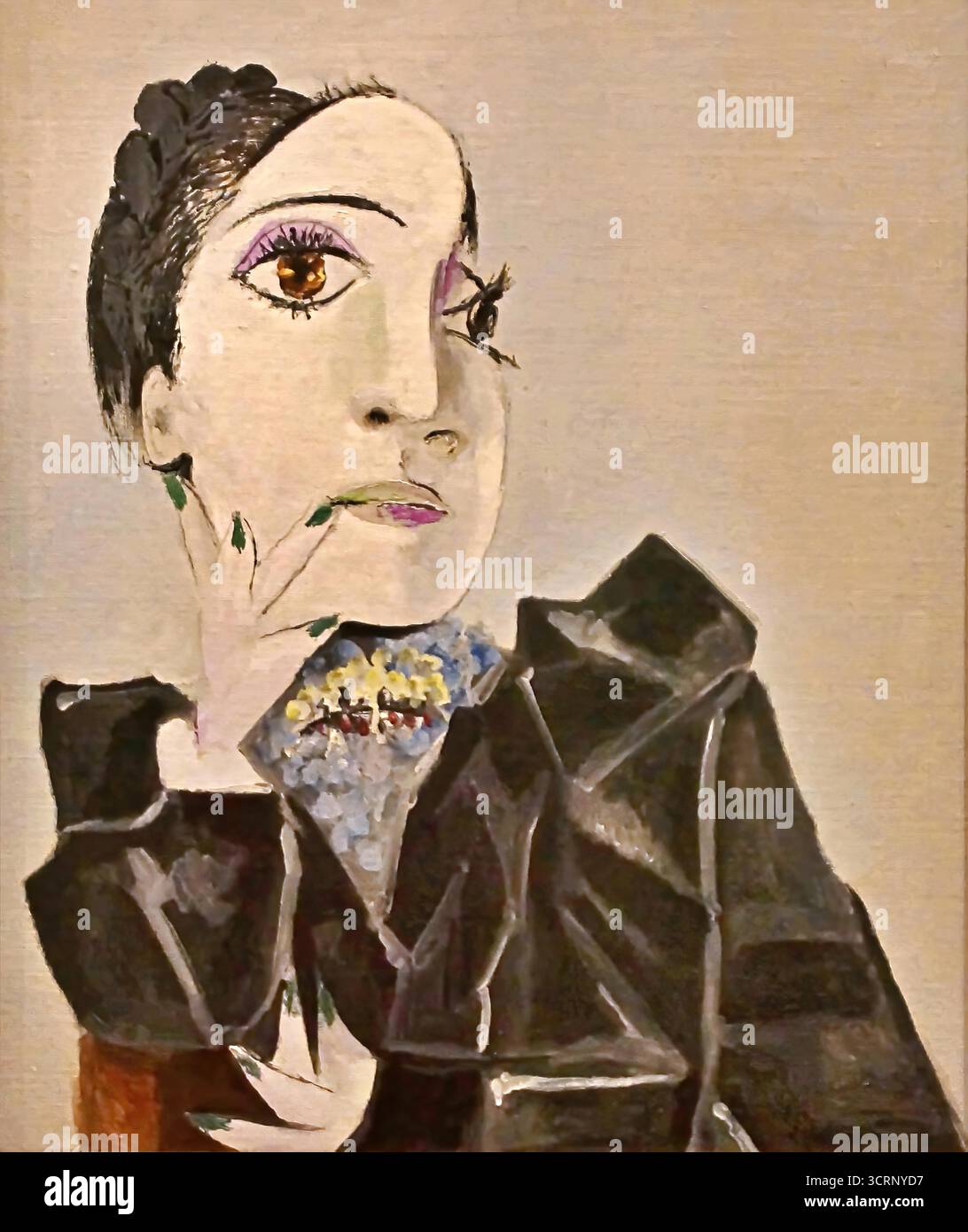 Pablo Picasso, Dora Maar aux ongles verts (Dora Maar aux ongles verts), 1936. Illustration de Vecteur