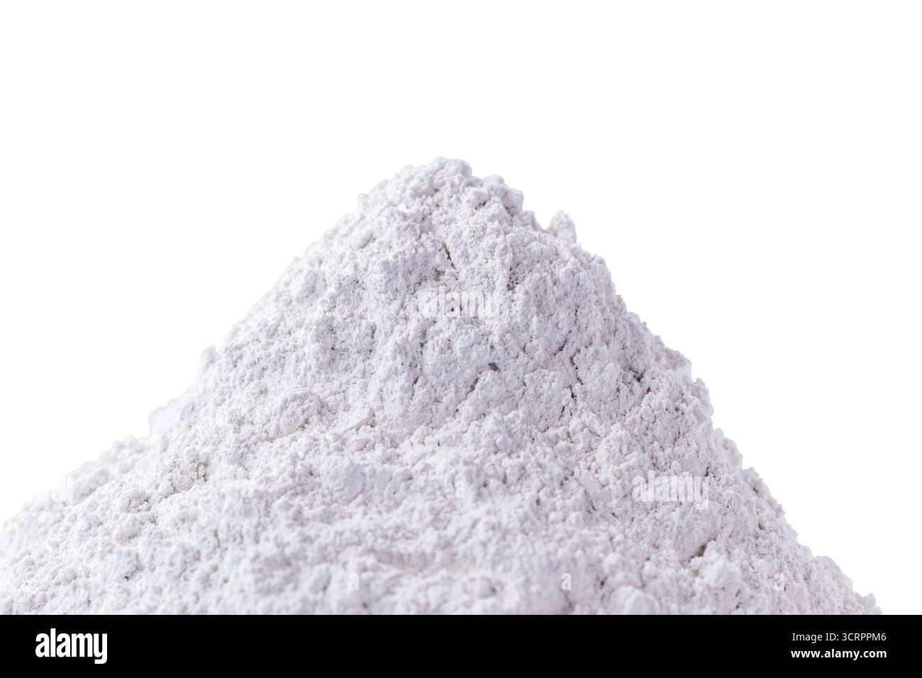 oxyde de zinc, poudre blanche utilisée comme inhibiteur de la croissance des champignons dans les peintures et comme pommade antiseptique en médecine Banque D'Images