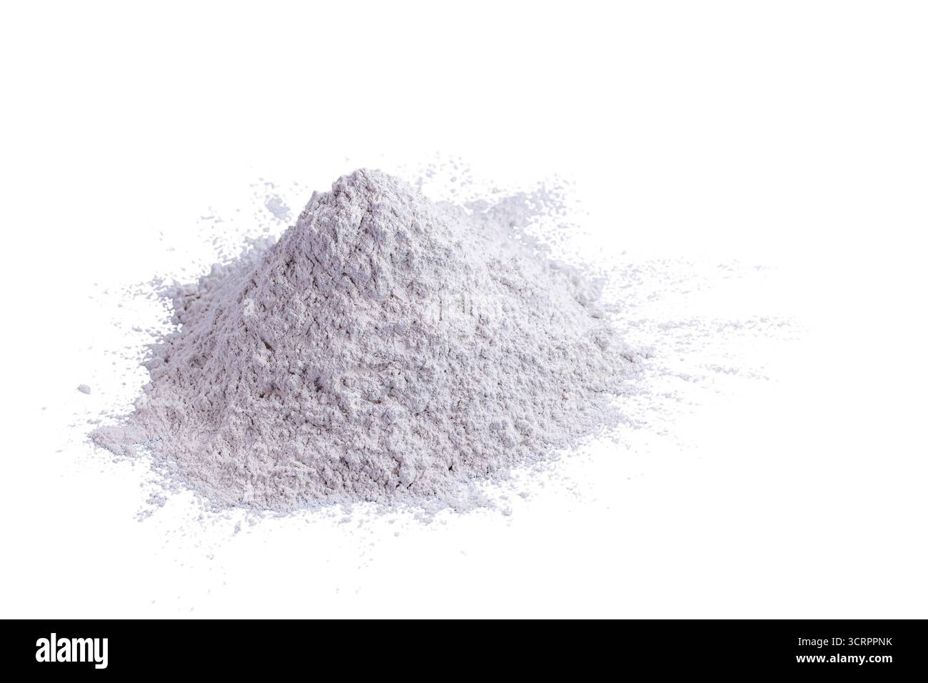 oxyde de zinc, poudre blanche utilisée comme inhibiteur de la croissance des champignons dans les peintures et comme pommade antiseptique en médecine Banque D'Images