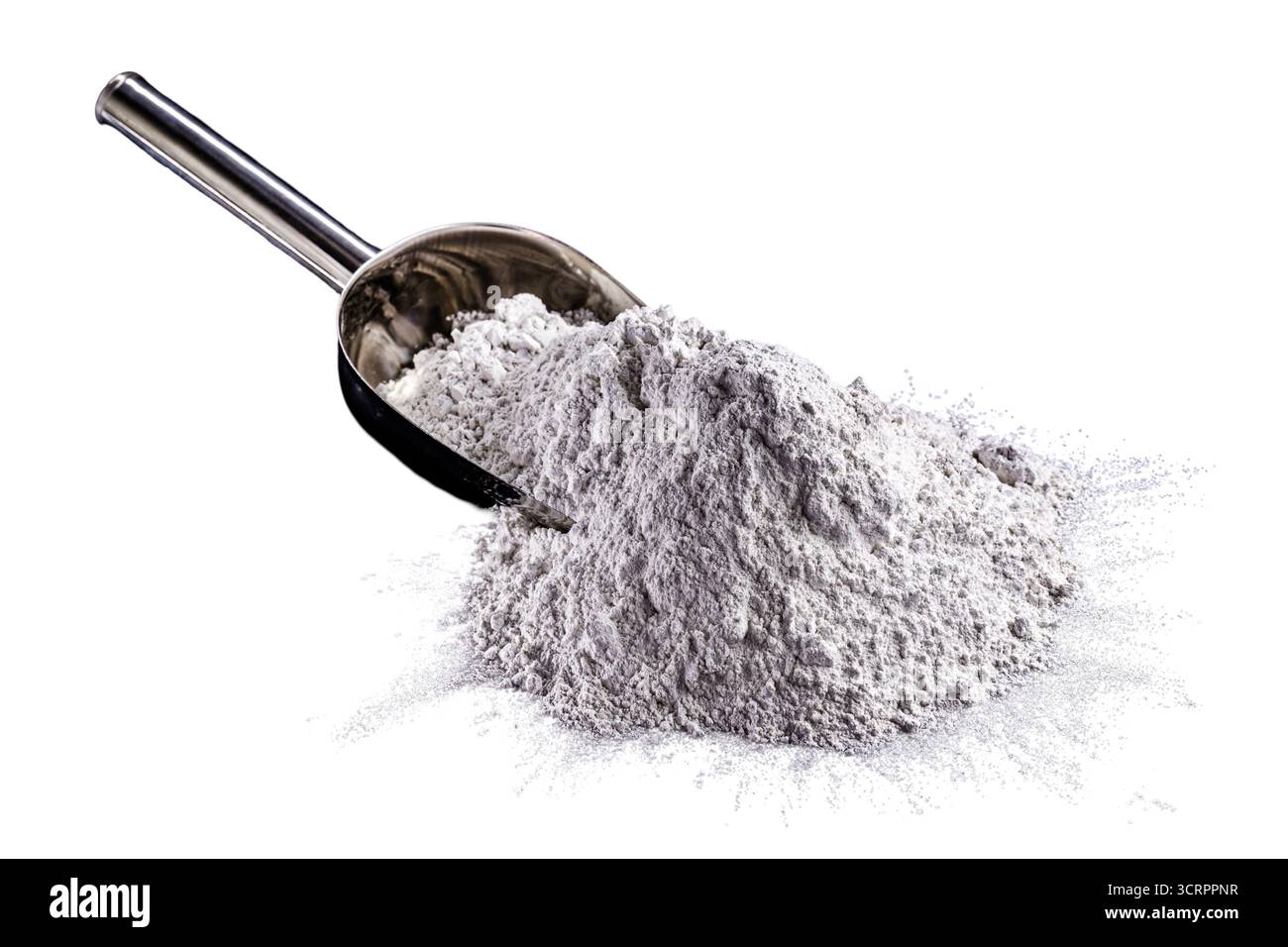 oxyde de zinc, poudre blanche utilisée comme inhibiteur de la croissance des champignons dans les peintures et comme pommade antiseptique en médecine Banque D'Images