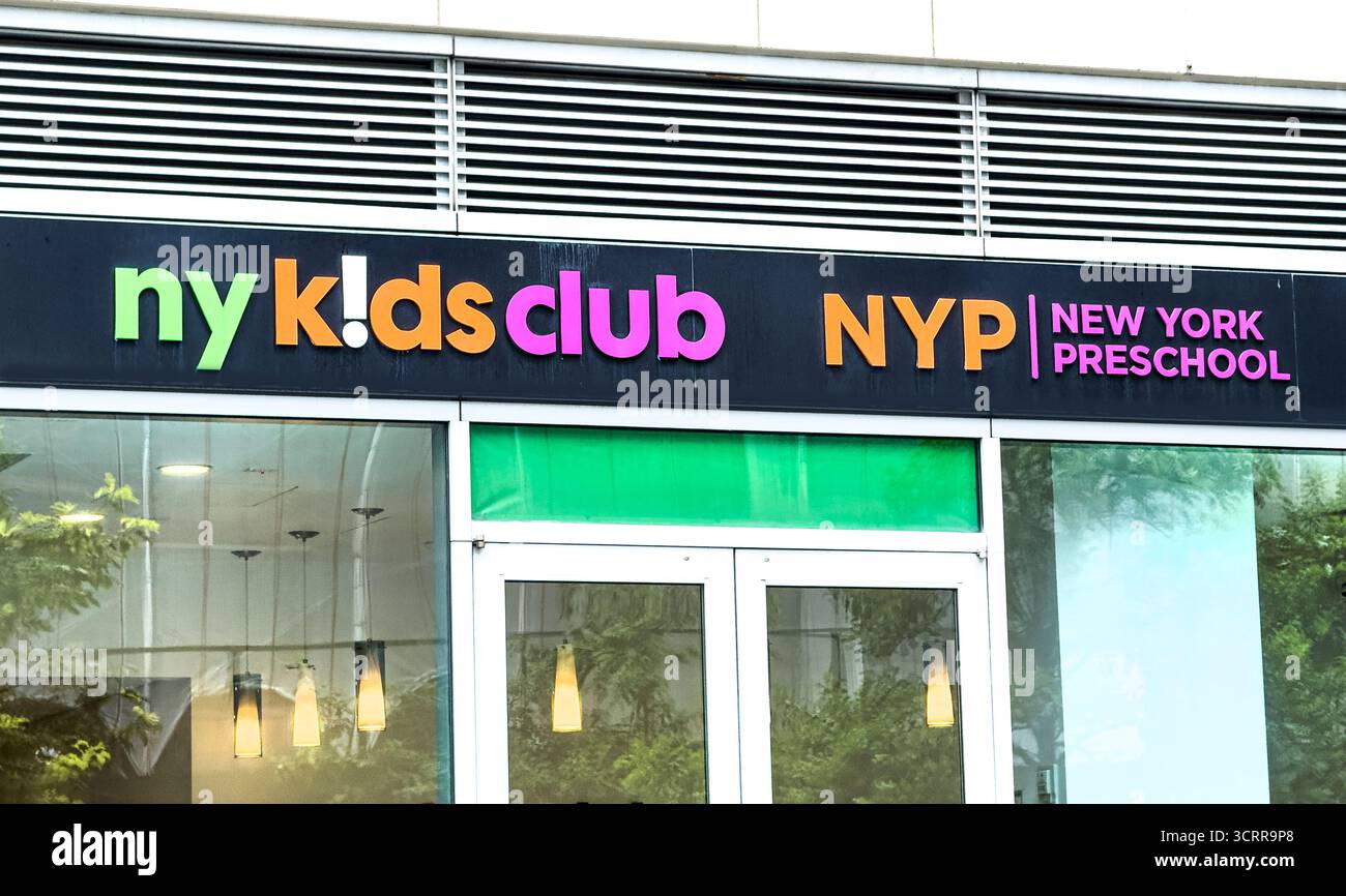 NY Kids Club, NYP New York Preschool, extérieur du bâtiment, Manhattan, New York City, New York, ÉTATS-UNIS Banque D'Images