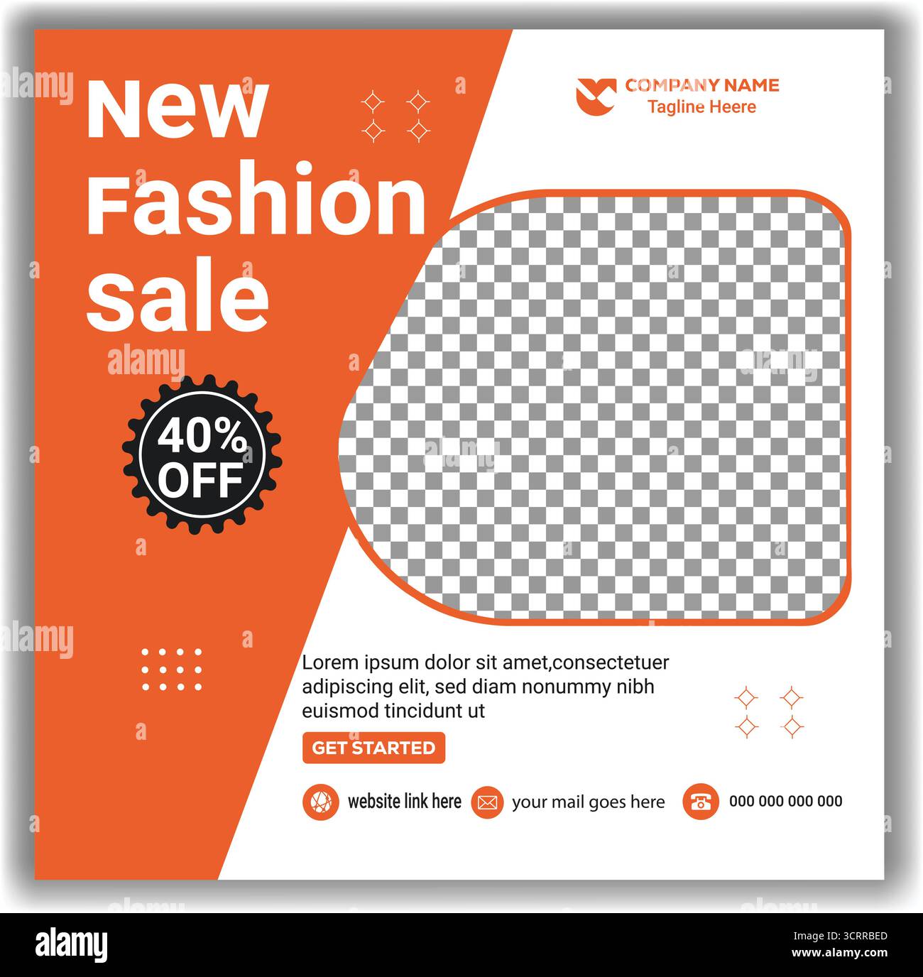 Élégant dépliant de vente de mode en ligne bannière éditable de médias sociaux et modèle de promotion Web illustration vectorielle Illustration de Vecteur