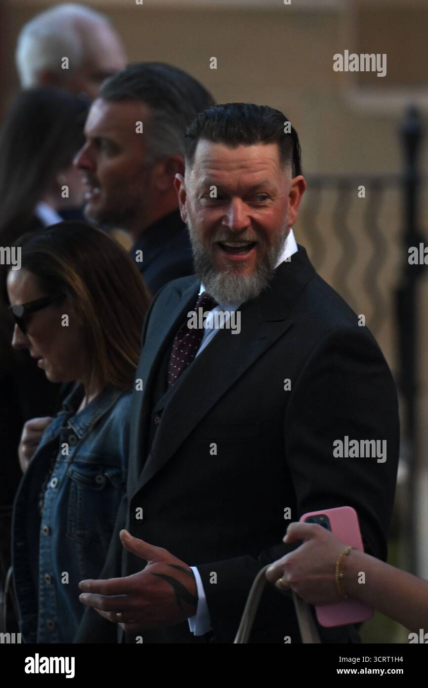 Sydney, Australie. 03 Oct, 2025. Oliver Jordan Schulz arrive à la Cour suprême de Nouvelle-Galles du Sud à Sydney, le vendredi 3 octobre 2025. (AAP image/Dean Lewins) NO ARCHIVING Credit : Australian Associated Press/Alamy Live News Banque D'Images