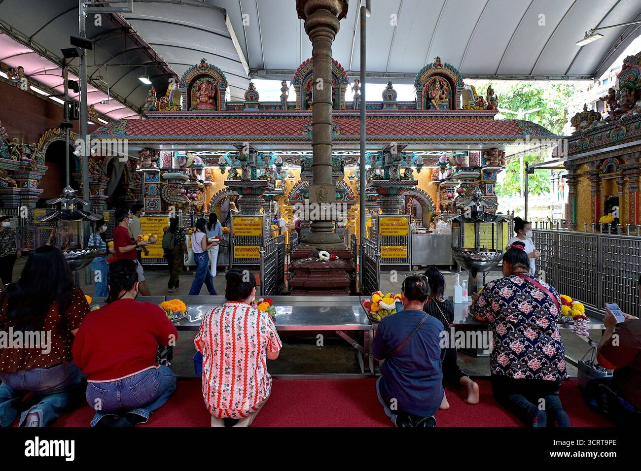 Wat Khaek, le plus ancien temple hindou de Thaïlande, est un point de repère important pour la communauté hindou tamoule de Bangkok, ainsi que pour un grand nombre de thaïlandais Banque D'Images