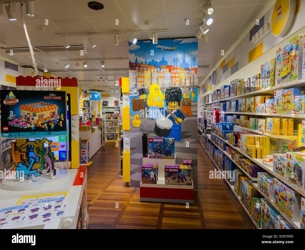Magasin LEGO à l'aéroport international de Copenhague Banque D'Images