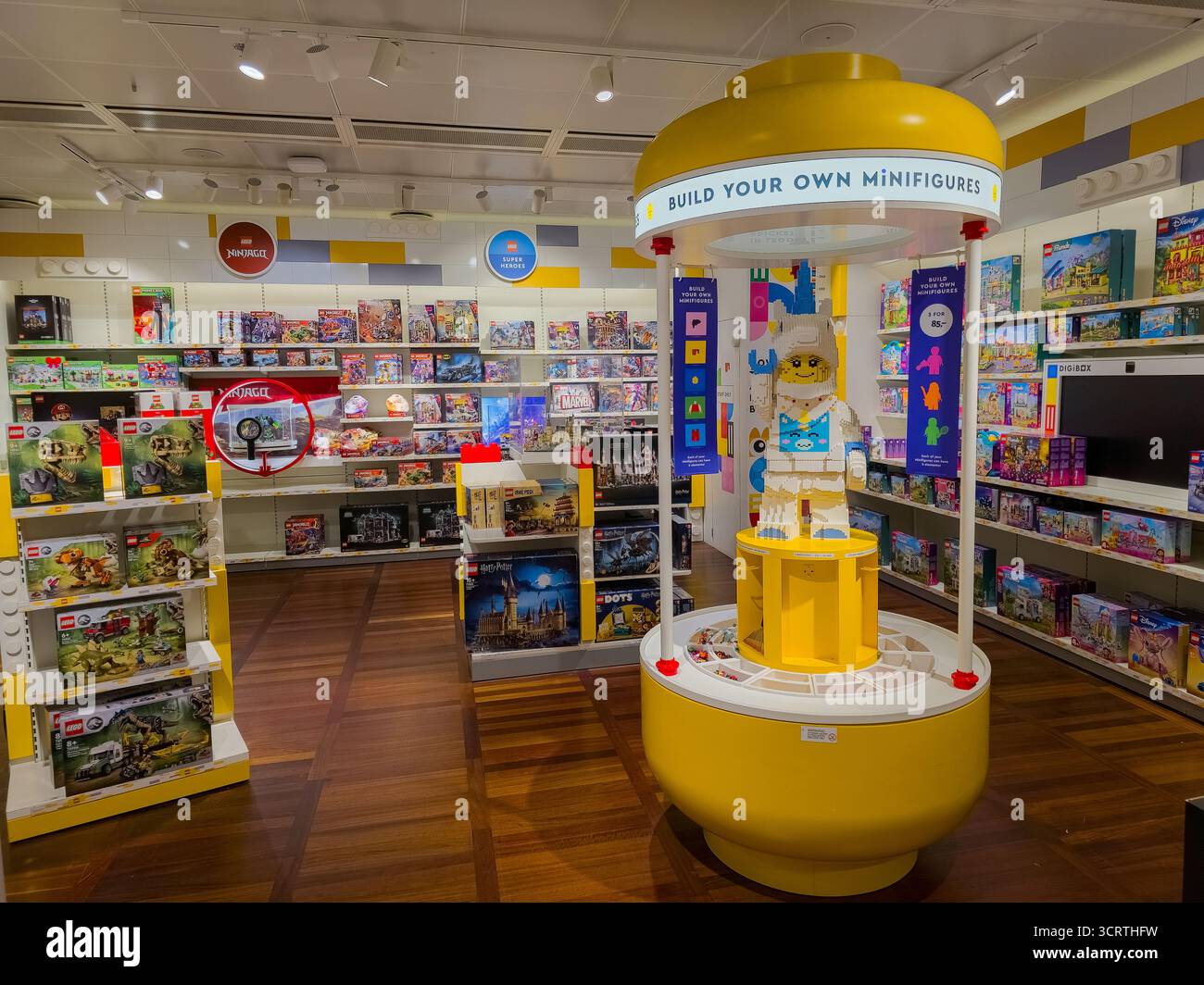 Magasin LEGO à l'aéroport international de Copenhague Banque D'Images