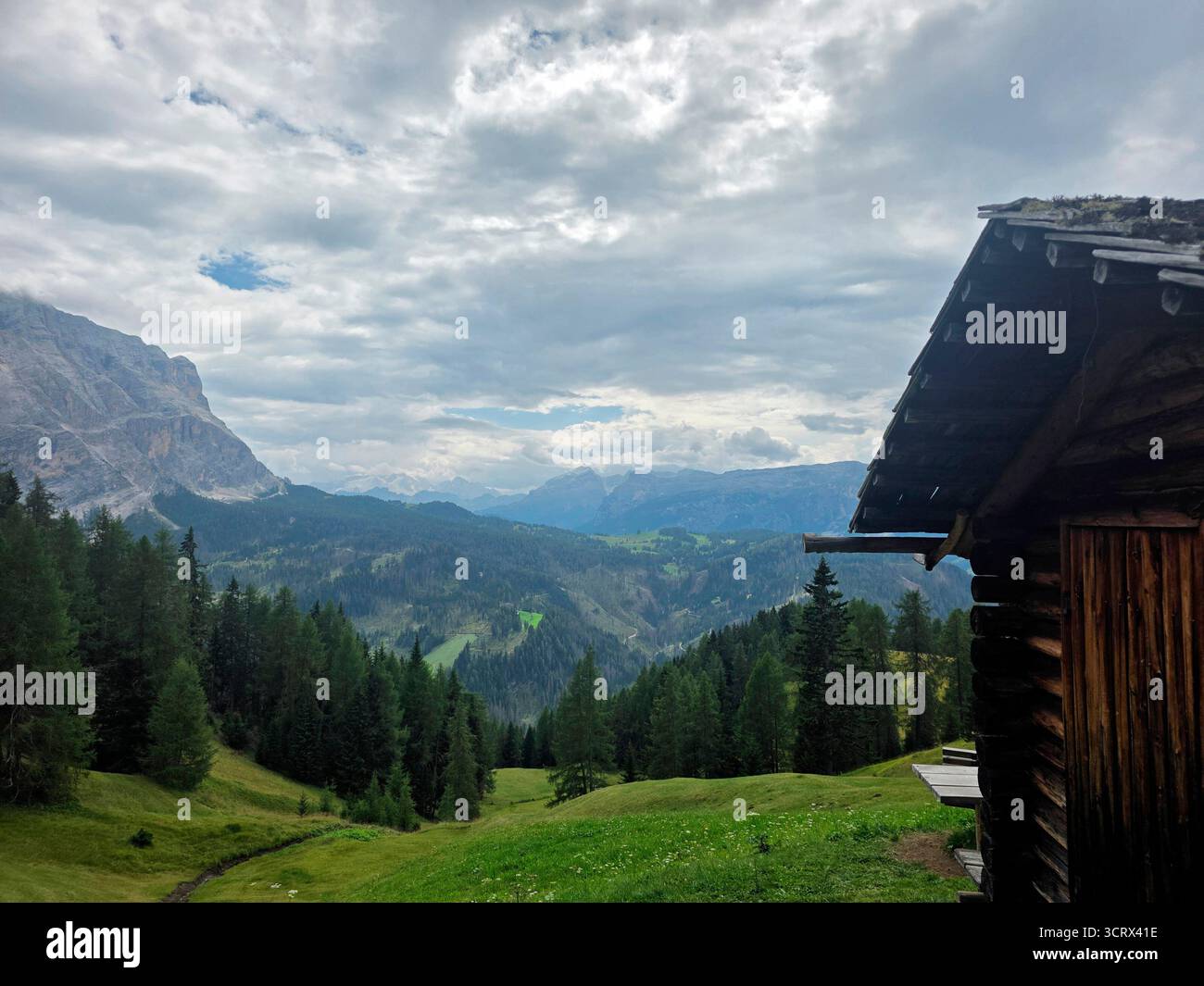 Piz de Pares Val badia Dolomites montagnes Italie panorama paysage Banque D'Images