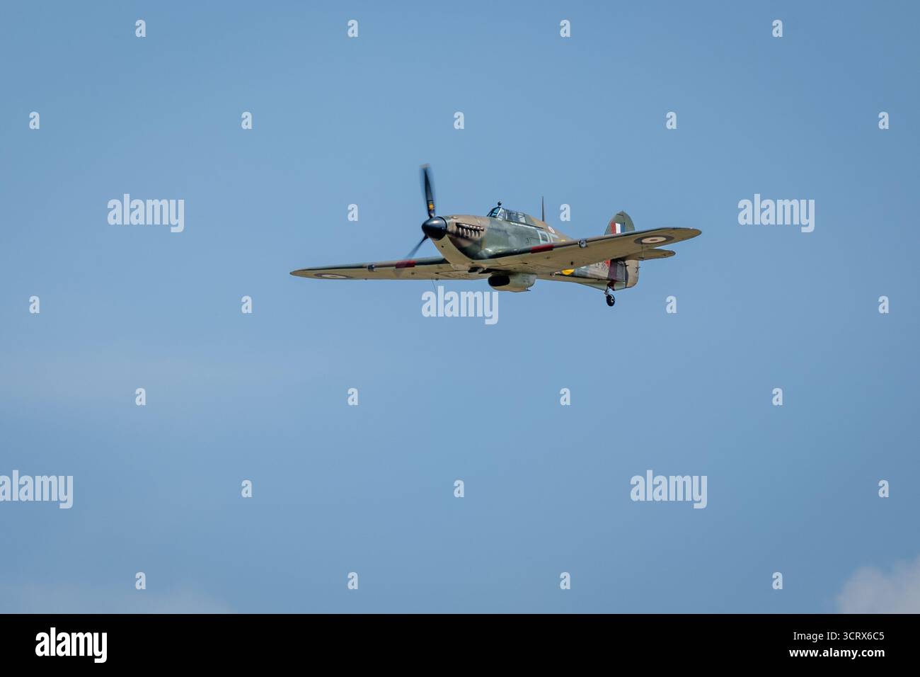 Battle of Britain Memorial Flight - Hawker Hurricane Mk.IIC, aéroporté au Royal International Air Tattoo 2025. Banque D'Images