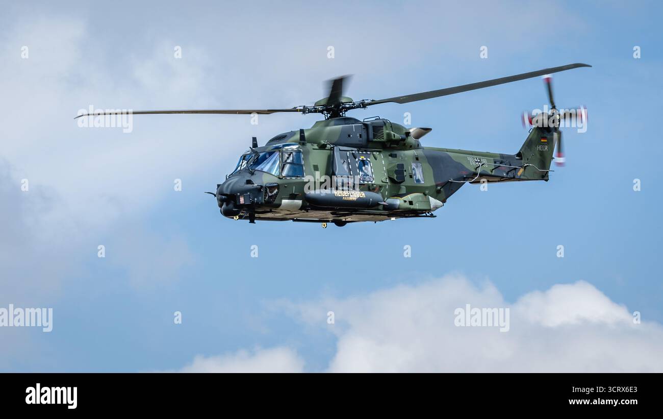 Armée allemande - NHIndustries NH90 TTH, aéroporté au Royal International Air Tattoo 2025. Banque D'Images