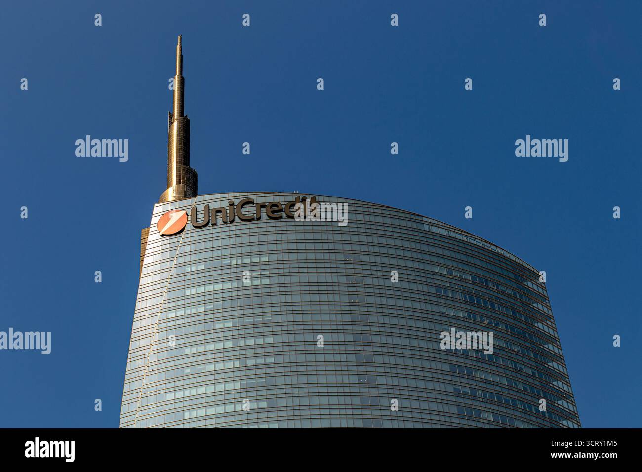UniCredit Tower, conçu par l'architecte César Pelli situé dans le quartier Porta Nuova de Milan, Milan, Italie Banque D'Images