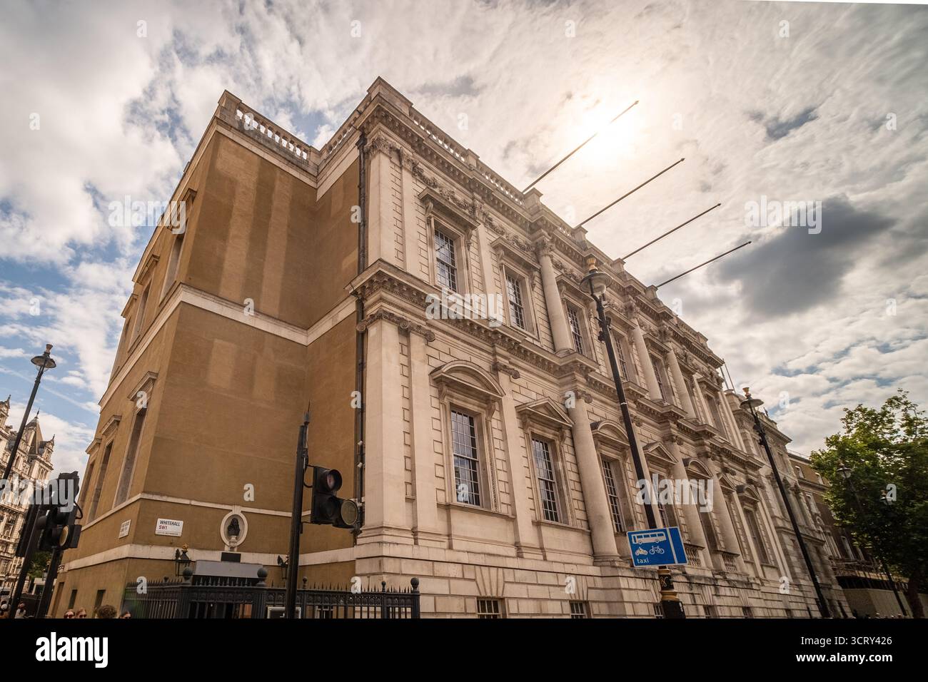 LONDRES - 23 AOÛT 2025 : The Banqueting House - bâtiment historique de l'État dans le centre de Londres, situé sur Whitehall Banque D'Images