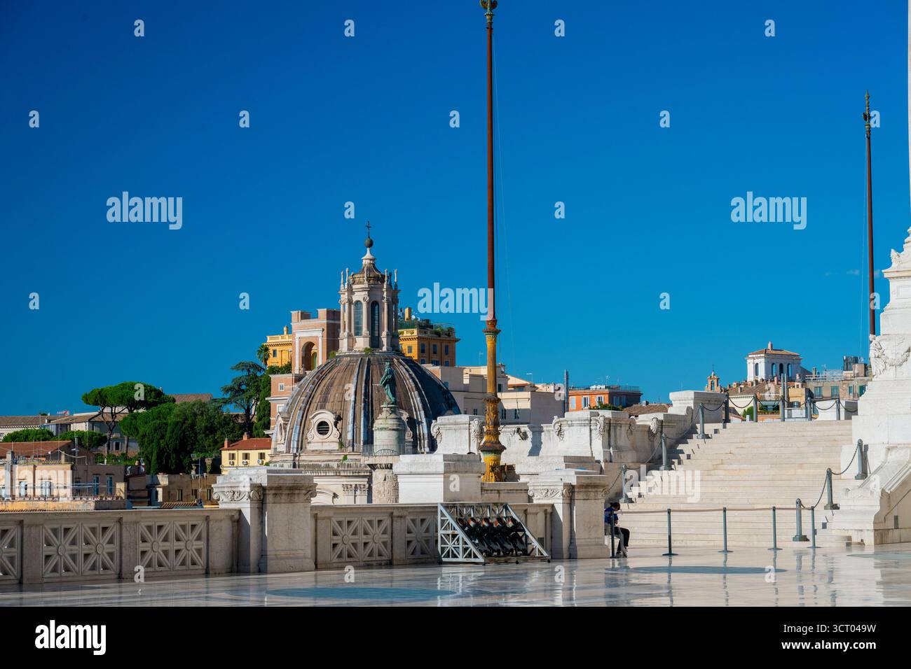 Le Monumento a Vittorio Emanuele II dans le centre de Rome Banque D'Images
