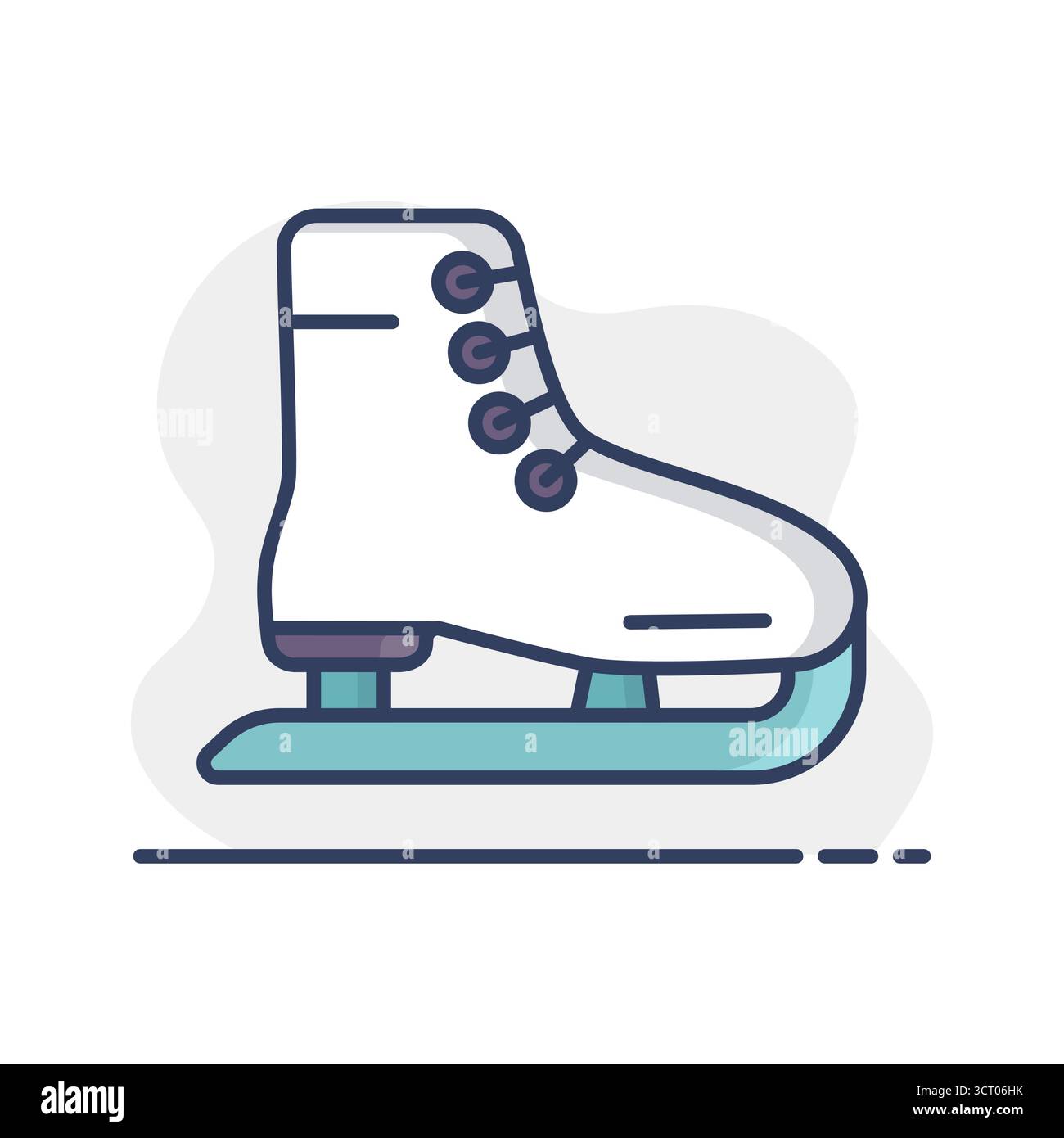 Chaussures de patinage vecteur icône isolée.Panneau hiver.Symbole graphique pour la conception, le logo, l'application, l'interface utilisateur du site Web et des applications de voyage et de tourisme Illustration de Vecteur