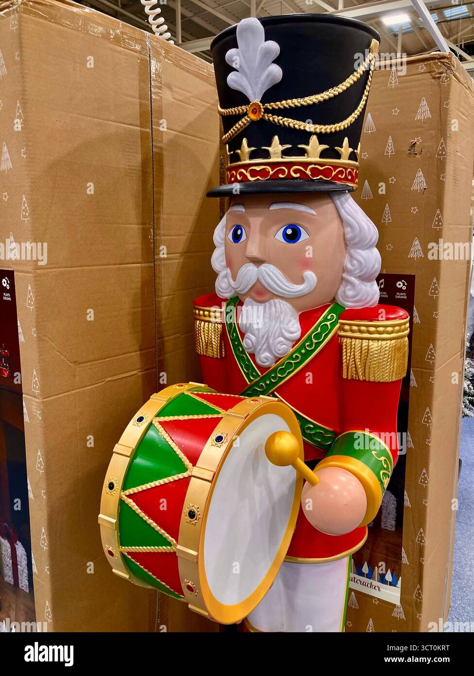 Casse-noix de Noël chantant et battant Banque D'Images