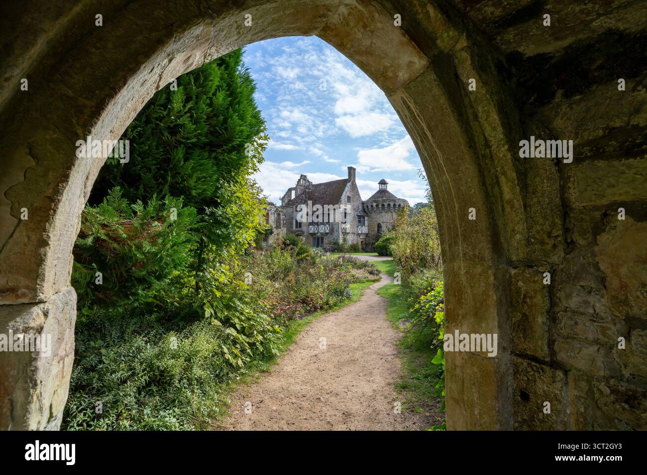 Scotney Castle and Gardens, Lamberhurst, Tunbridge Wells, Kent, Angleterre, Royaume-Uni Banque D'Images