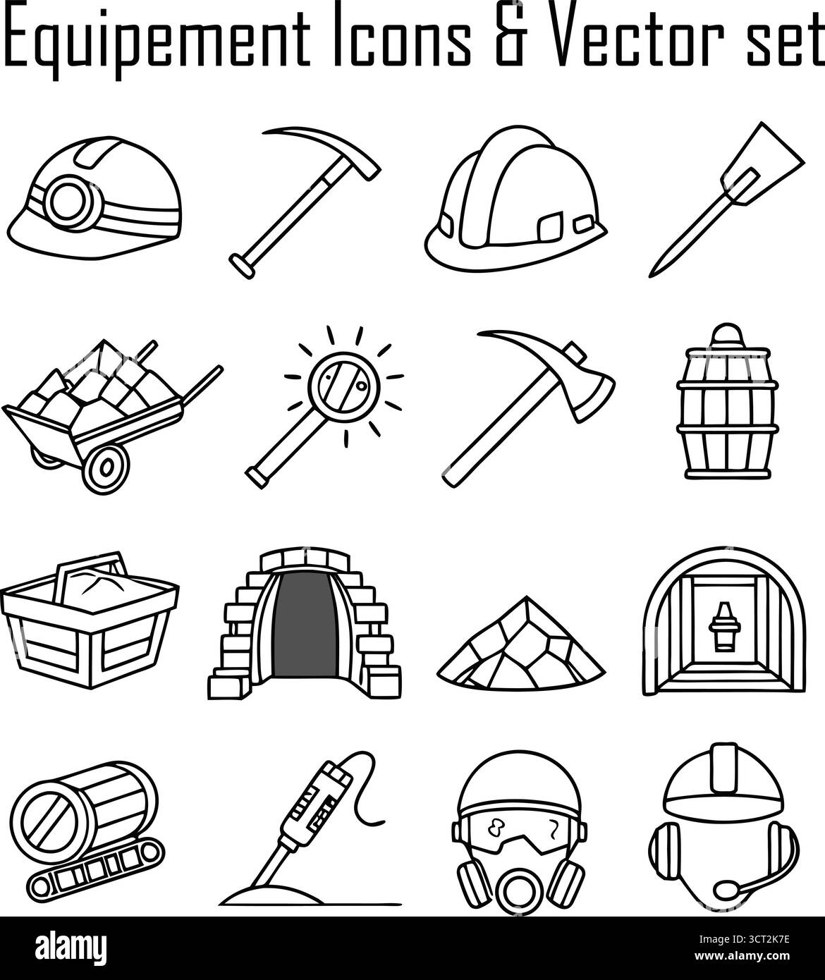 Équipement industriel et outils disposés dans un atelier, ingénierie et concept de technologie de fabrication Illustration de Vecteur