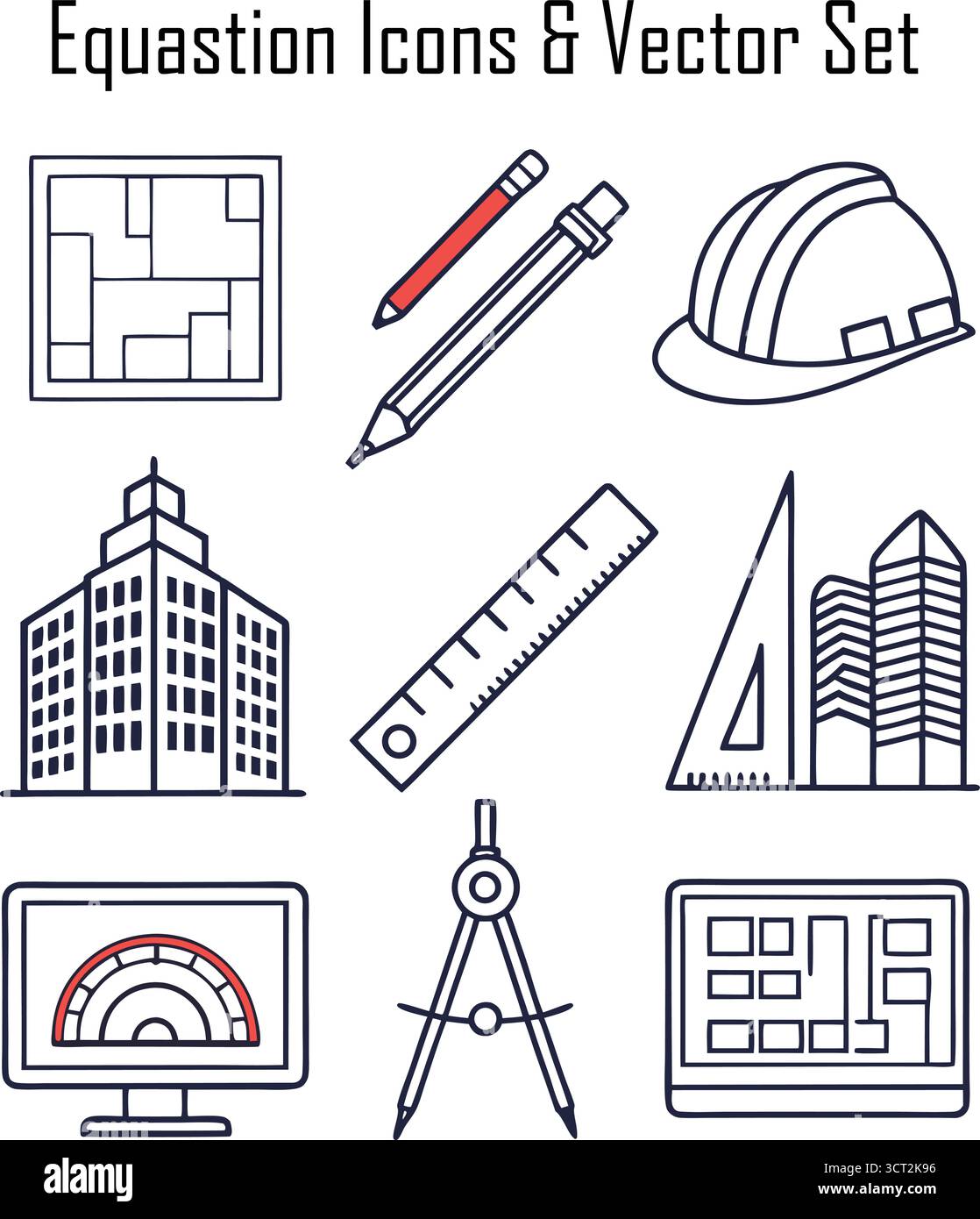 Équation mathématique écrite sur tableau noir avec des formules scientifiques et des nombres, l'éducation et le concept STEM Illustration de Vecteur