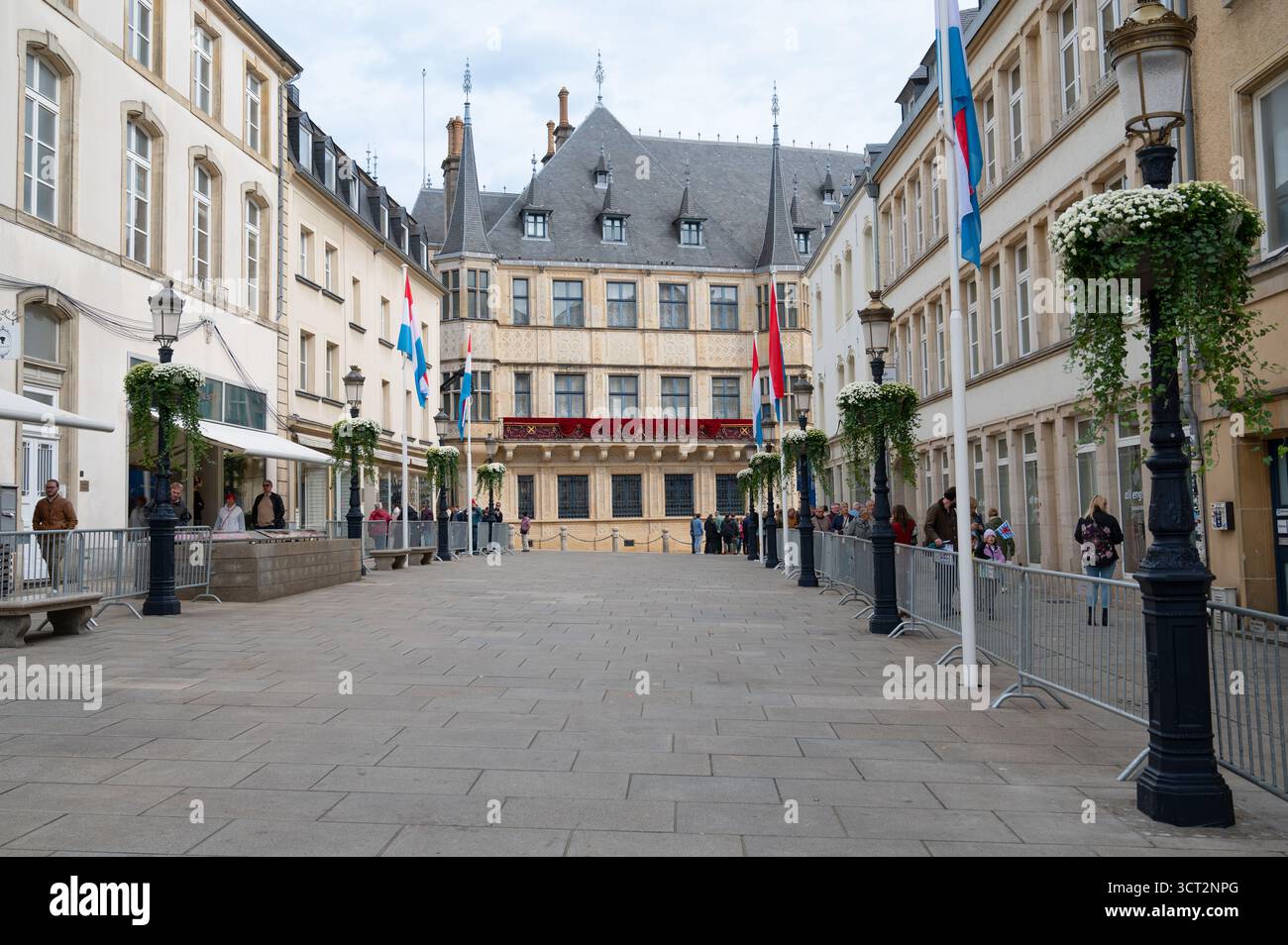 Palais grand-ducal, Henri abdique le trône à son fils Guillaume, célébration de l'accession à Luxembourg ville, le 3 octobre 2025 Banque D'Images