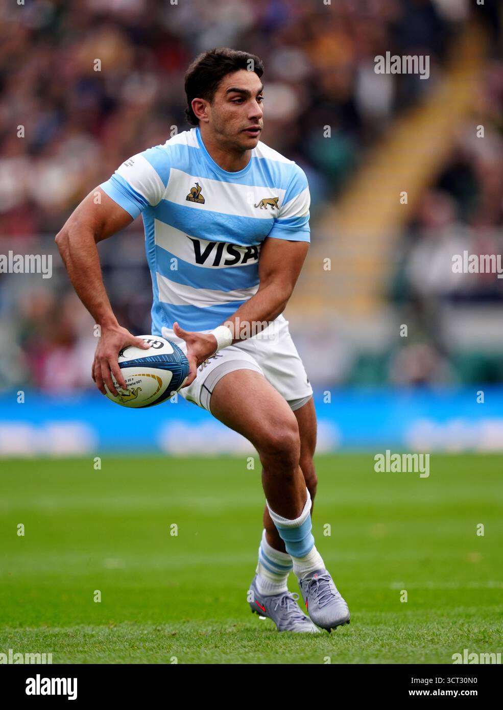 L'argentin Santiago Carreras lors du match du championnat de rugby à l'Allianz Stadium de Londres. Date de la photo : samedi 4 octobre 2025. Banque D'Images
