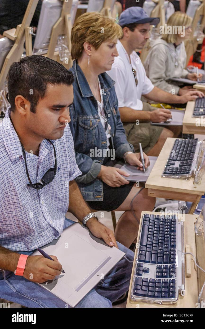 Miami Florida,Convention Center,centre,Photoshop World,événement technologique,nouvelles démonstrations de produits informatiques et exposition,promouvoir,pro Banque D'Images