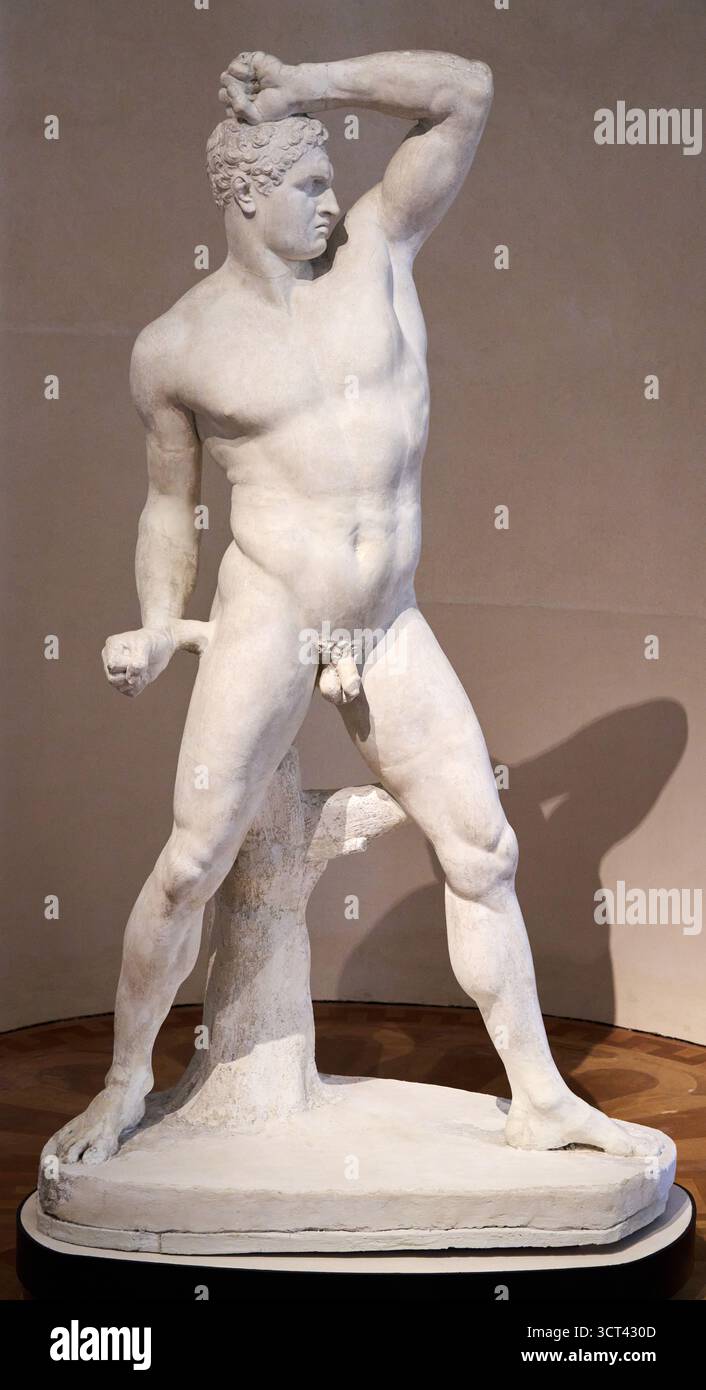 ANTONIO CANOVA (Possagno, 1757 - Venezia, 1822), Creugante, Creugas, 1796-1801, plâtre coulé, Galerie dell'Accademia, Galerie de l'Académie, Campo della Banque D'Images