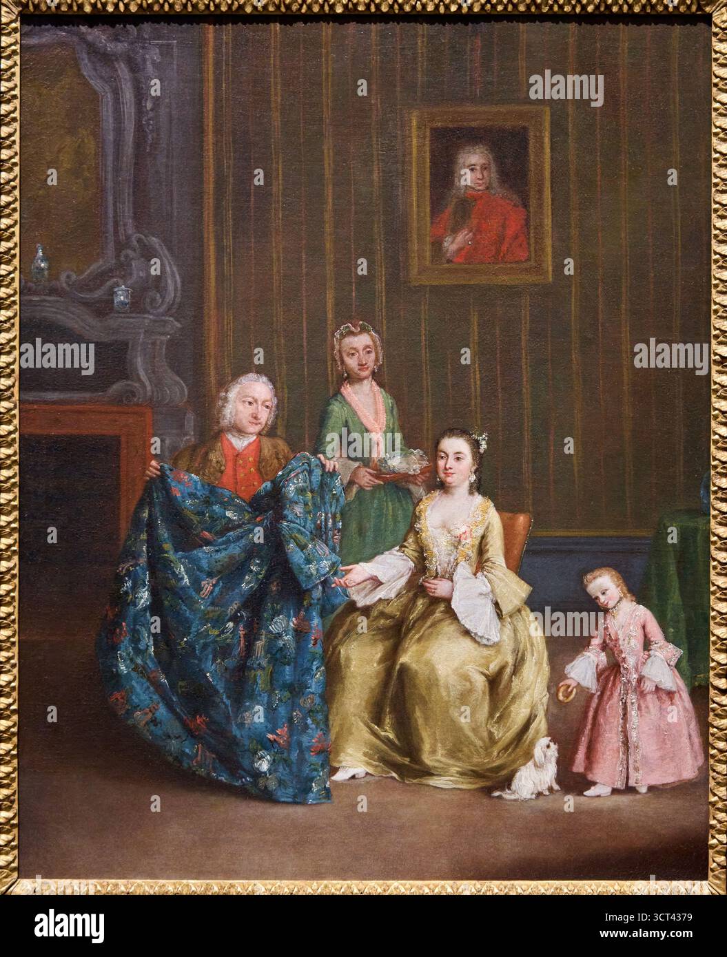PIETRO LONGHI (Venezia, 1701-1785), il sarto, le tailleur, 1752, galerie dell'Accademia, Galerie de l'Académie, Campo della Carita, Dorsoduro, Venise, ven Banque D'Images
