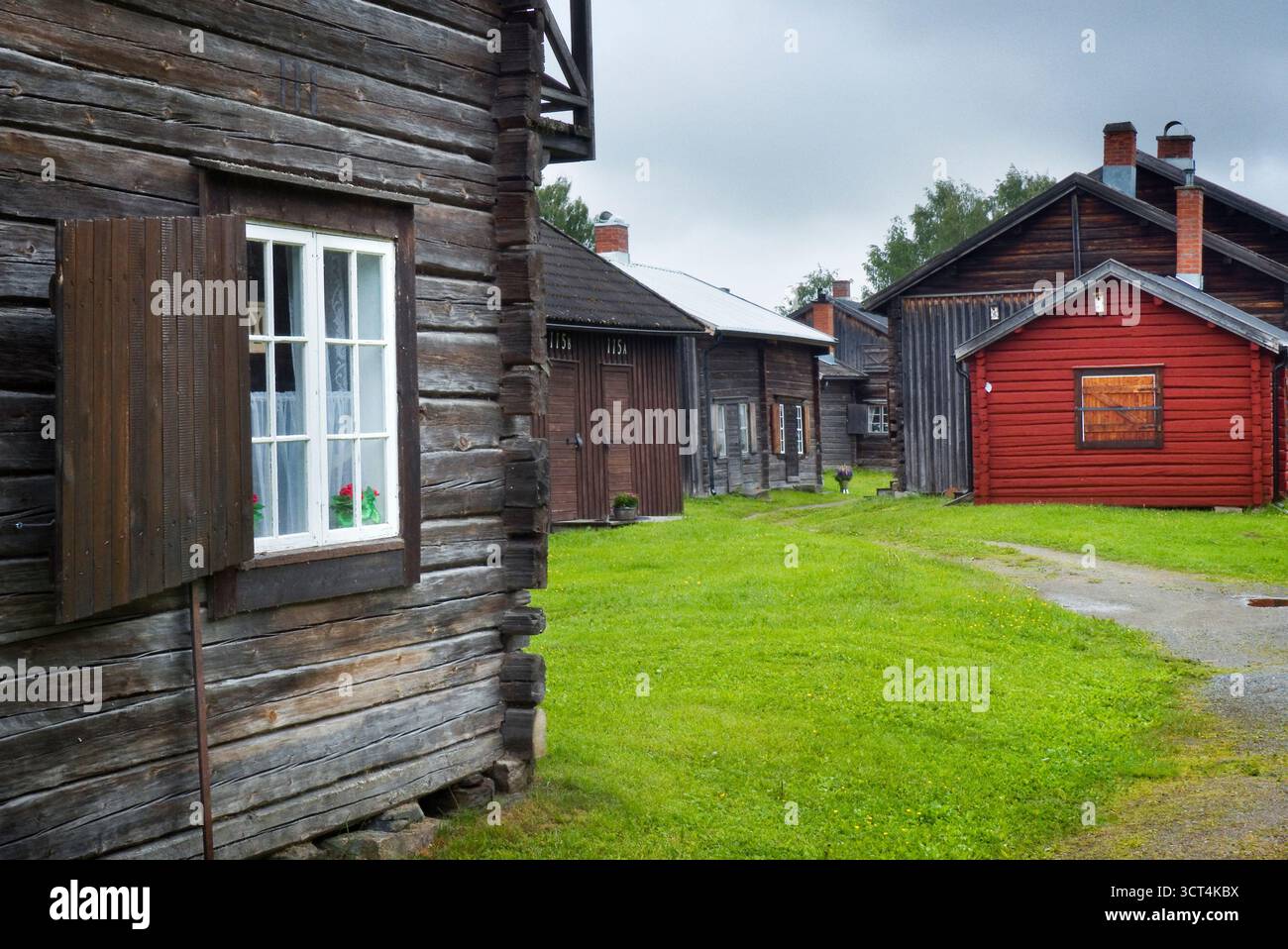 Bonnstan - L'une des villes les plus bien conservées de l'église du XIXe siècle à Skellefteå, en Suède Banque D'Images