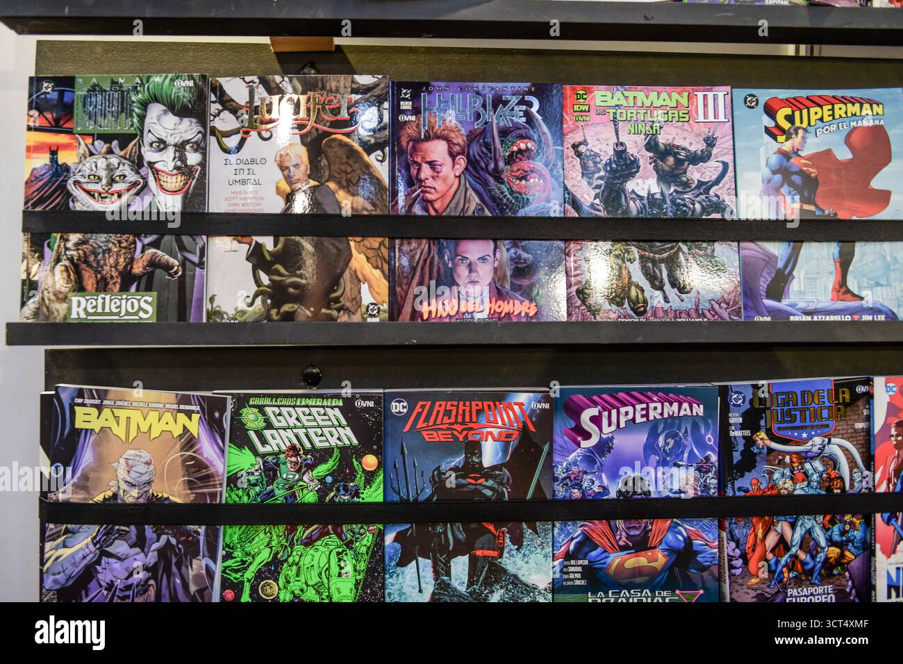 Livres DC Comics. 49º Foire internationale du livre de Buenos Aires). La rural, Predio Ferial de Palermo. Argentine Banque D'Images