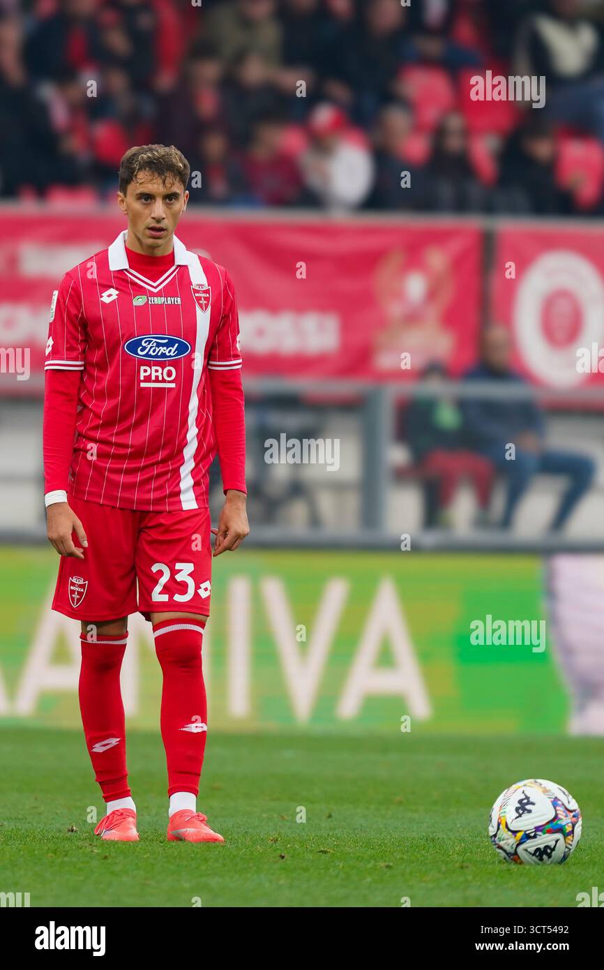 Monza, Italie. 04 octobre 2025. Nicolas Galazzi lors du championnat italien Serie A match de football entre l'AC Monza et l'US Catanzaro1929 le 4 octobre 2025 au U-Power Stadium de Monza, Italie - photo Alessio Morgese/DPPI crédit : DPPI Media/Alamy Live News Banque D'Images