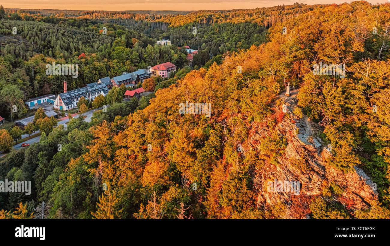 Verlobungsurne im Selketal BEI Alexisbad Harz Banque D'Images
