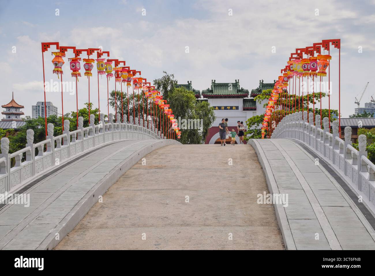 Jardins chinois à Singapour pendant le Festival de la mi-automne en 2025 Banque D'Images