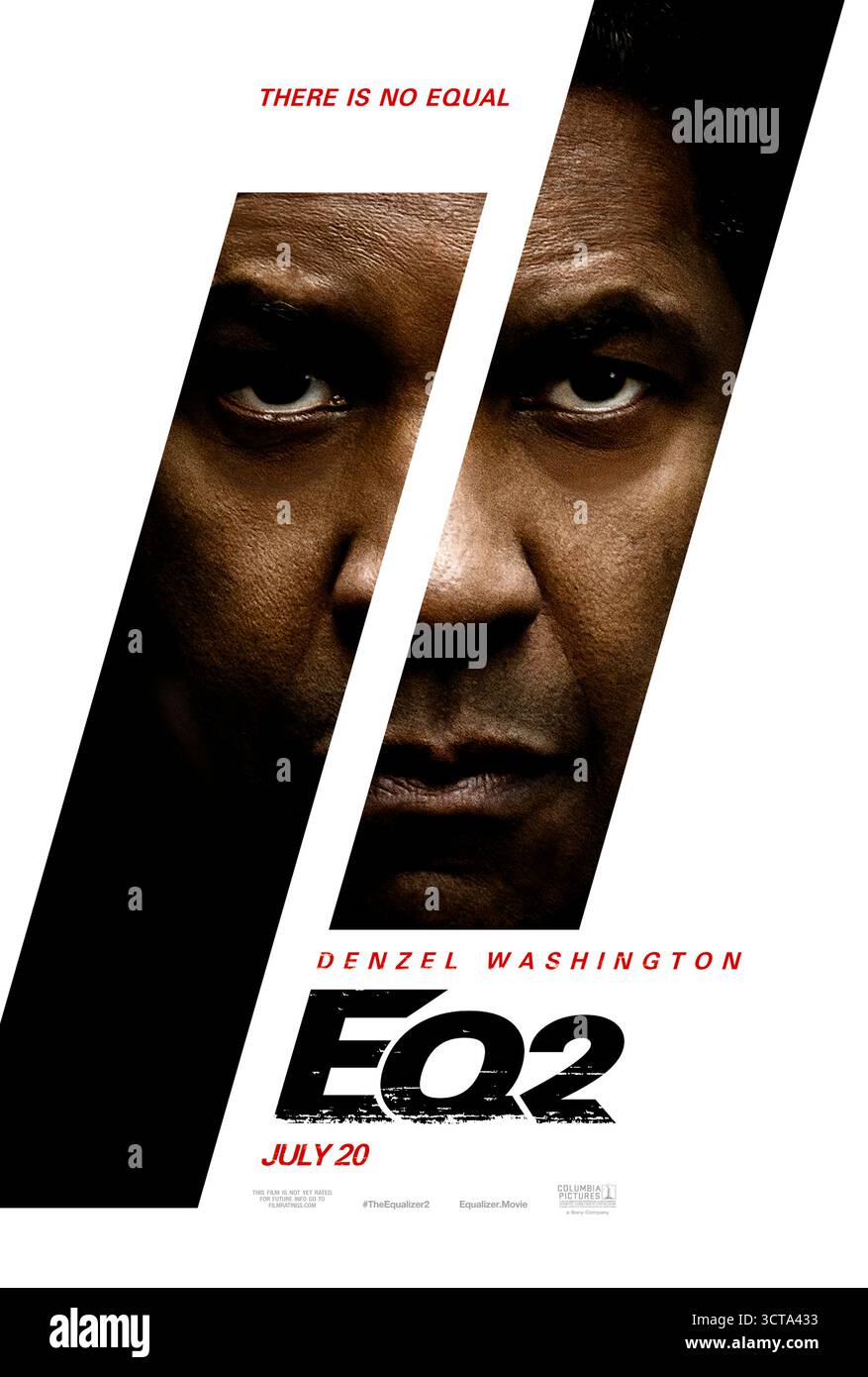 The Equalizer 2 (2018) réalisé par Antoine Fuqua avec Denzel Washington, Pedro Pascal et Ashton Sanders. Robert McCall, membre du gouvernement à la retraite, cherche justice et vengeance lorsque son ami le plus proche est assassiné, affrontant d'anciens alliés devenus des adversaires mortels. Affiche avancée AMÉRICAINE UNIQUEMENT POUR USAGE ÉDITORIAL. Crédit : BFA / Sony Pictures Banque D'Images