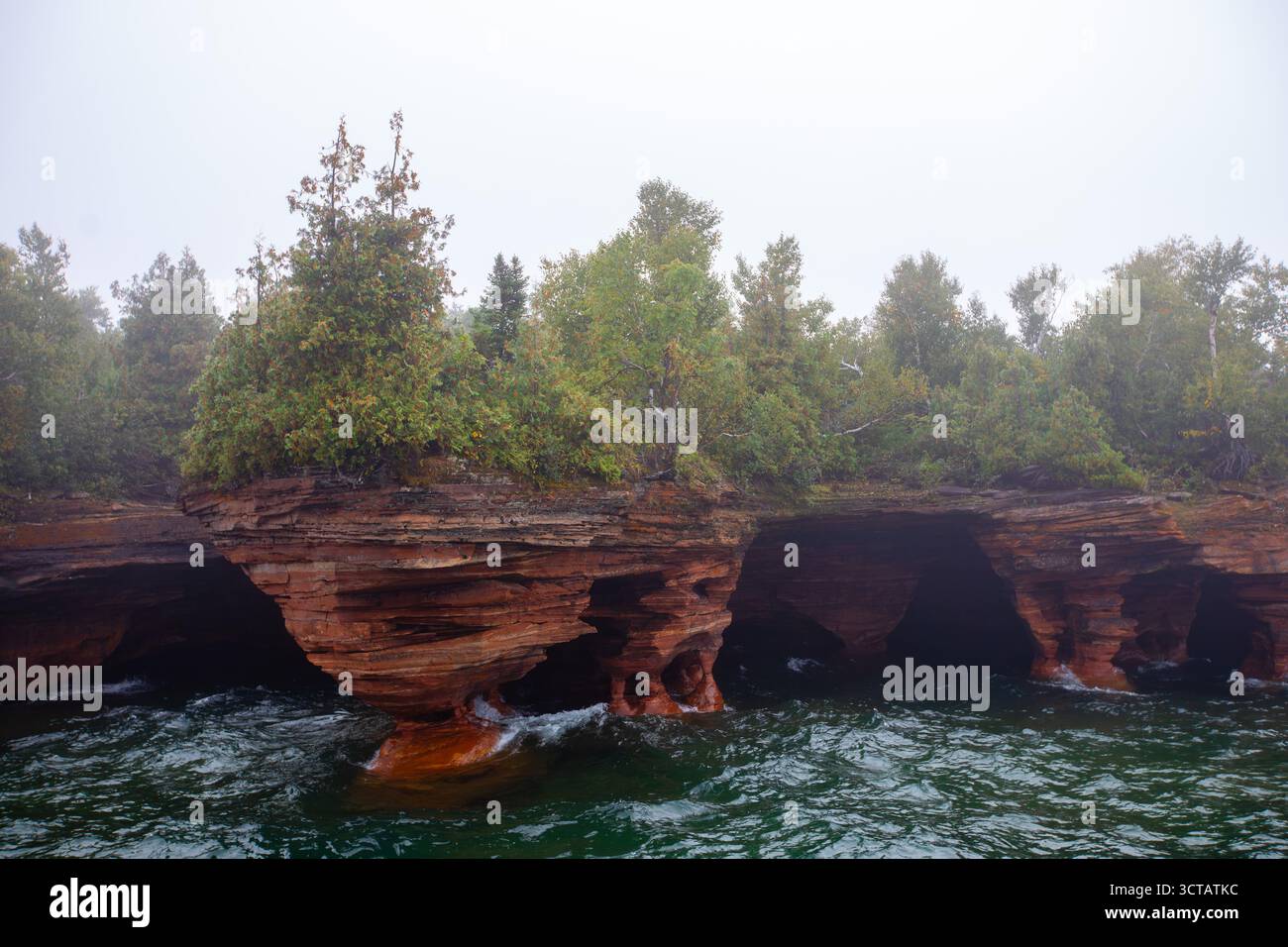 Devils Island dans les îles Apostle, sur le lac supérieur dans le nord du Wisconsin, horizontale Banque D'Images